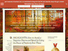 Tablet Screenshot of accessiblepsychology.com
